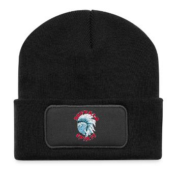 Buffalo Spirit | Tête De Bison - Beanie recyclé à patch - noir - Devant