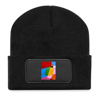 Colourful Wall - Recycled Patch Beanie - black - Front