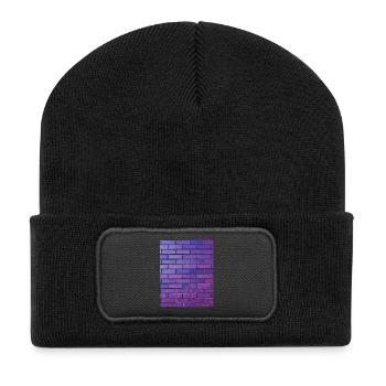 Brick Wall - Recycled Patch Beanie - black - Front