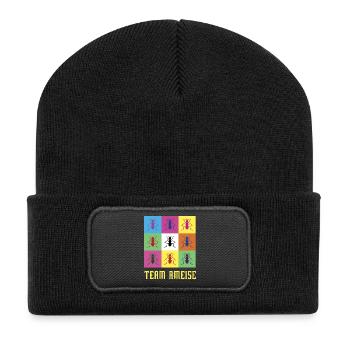 Team Ameise - Recycelte Patch Beanie - Schwarz - Vorne