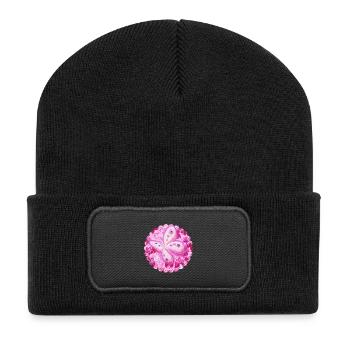 FrühlingsSchmetterlinge - Sonja Ariel von Staden - Recycelte Patch Beanie - Schwarz - Vorne
