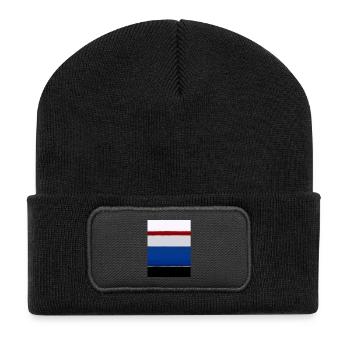 Le style Rothko en couleurs numériques - Beanie recyclé à patch - noir - Devant