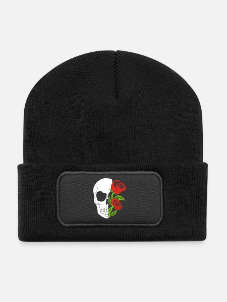 La vie après la mort - Beanie recyclé à patch - noir