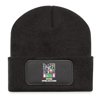 Déclaration de carrière Scientifique Réussite Emploi - Beanie recyclé à patch - charbon - Devant