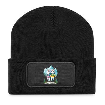Wanderer Unicorns - Recycled Patch Beanie - black - Front
