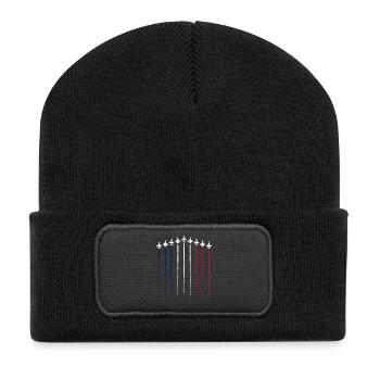 Jet Parade Tricolore - Beanie recyclé à patch - noir - Devant