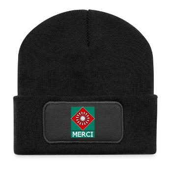 MERCI. MAÎTRESSE. MAÎTRE. MERCI MAÎTRESSE - Beanie recyclé à patch - noir - Devant