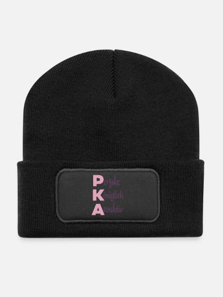 Perfekt Königlich Attraktiv - Recycelte Patch Beanie - Schwarz