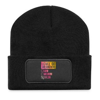 Salsa - Recycelte Patch Beanie - Schwarz - Vorne