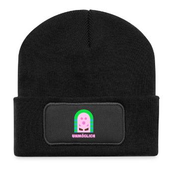 Unmöglich - Recycelte Patch Beanie - Schwarz - Vorne
