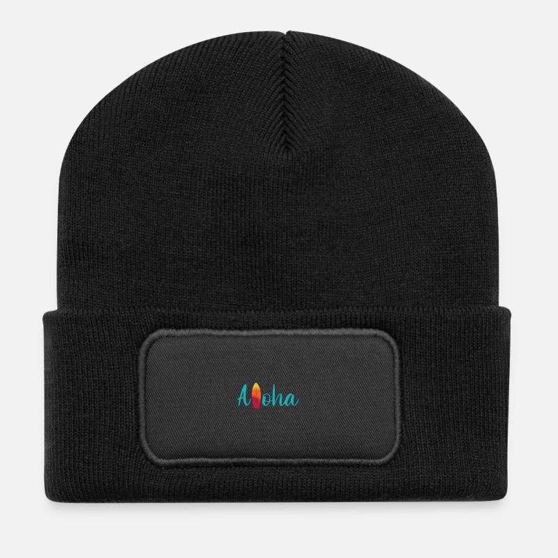 Aloha Vibes – Hawaii Edition - Recycelte Patch Beanie - Schwarz
