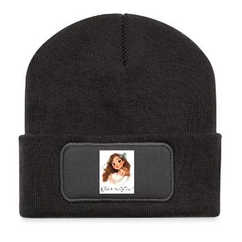 Allez-vous être parrain ? – Cadeau pour Gotti - Beanie recyclé à patch - charbon - Devant