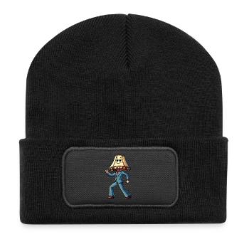 Saturday Night Lamp - Recycled Patch Beanie - black - Front
