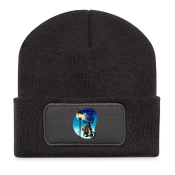 Black market Spezial: Grade a eggs - Recycelte Patch Beanie - Dunkelgrau - Vorne