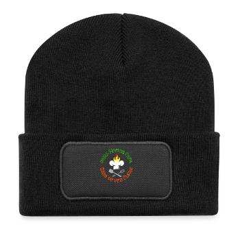 Grill Master Papa King of the Flame BBQ - Beanie recyclé à patch - noir - Devant