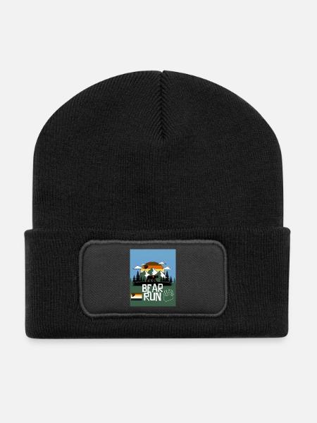 schwule Bären - Recycelte Patch Beanie - Schwarz