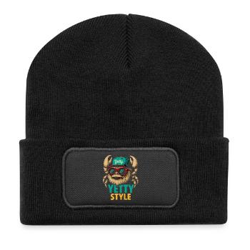 Yetty Style Yeti Graphic - Recycled Patch Beanie - black - Front