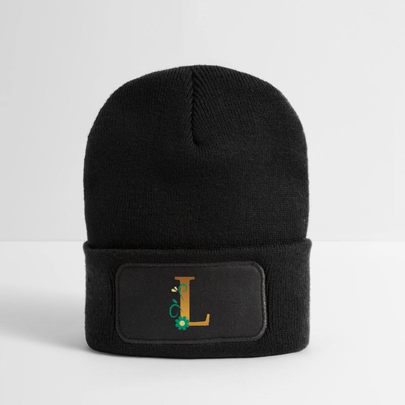 L Recycelte Patch Beanie