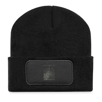 Passionnés de bricolage par nature – conception d’outils - Beanie recyclé à patch - noir - Devant