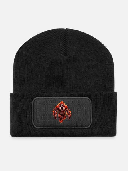 Gorilla - Recycled Patch Beanie - black