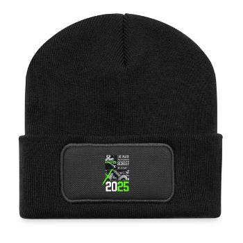 Hobby Construction Manager 2025 – I'm building it somehow now - Recycled Patch Beanie - black - Front