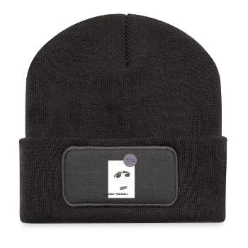 talk about feelings 1 - Recycled Patch Beanie - dark grey - Front