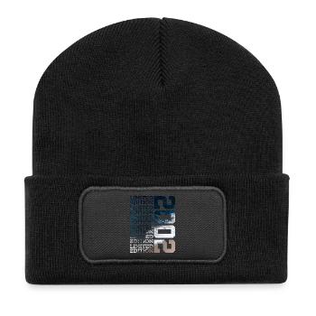 LIMITED EDITION 2002 24 JAHRE 24. GEBURTSTAG - Recycelte Patch Beanie - Schwarz - Vorne