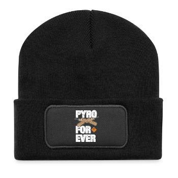 Pyro For Ever avec Trueno - Beanie recyclé à patch - noir - Devant