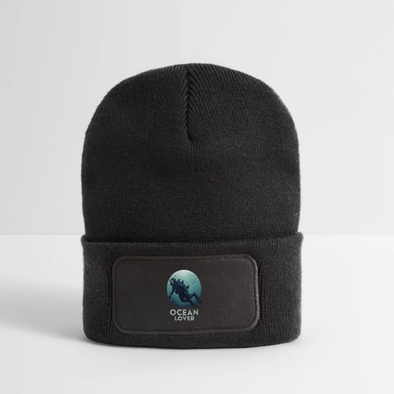 Ocean Lover Diver Recycled Patch Beanie
