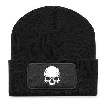 Cool skull design - Recycled Patch Beanie - black - Front