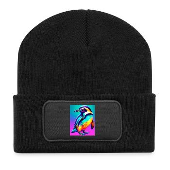penguin - Recycled Patch Beanie - black - Front