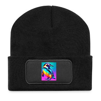 penguin - Recycled Patch Beanie - black - Front