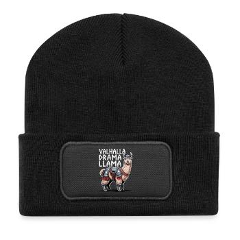 Valhalla Drama Llama - Recycled Patch Beanie - black - Front