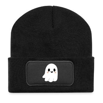 Fantôme mignon  - Beanie recyclé à patch - noir - Devant