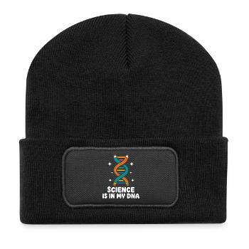 Science Is in My DNA Biology Teacher - Recycled Patch Beanie - black - Front