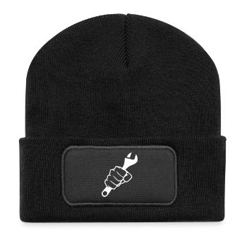 Fists and Screwdriver Force - Recycled Patch Beanie - black - Front