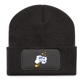 The Marne 51 - Recycled Patch Beanie - dark grey - Front