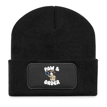 Paw Order Detective Dog - Recycled Patch Beanie - black - Front