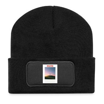 La foi au coucher du soleil - Beanie recyclé à patch - noir - Devant
