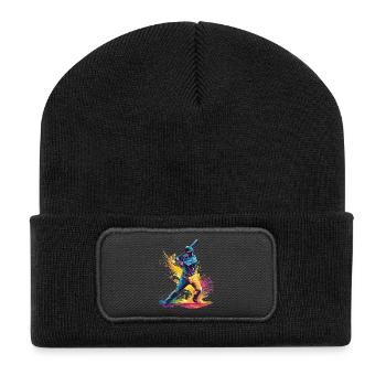 Joueurs de baseball - Beanie recyclé à patch - noir - Devant