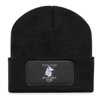 Bible Verse Christian Religious - Recycled Patch Beanie - black - Front
