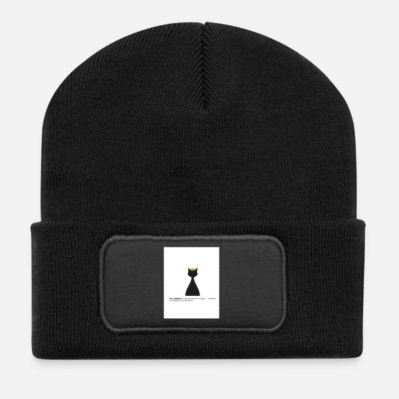 Gato Rey et son hypothèque - Beanie recyclé à patch - noir