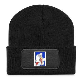 Colorful manga girl - Recycled Patch Beanie - black - Front