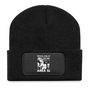 Funny Area 51 Alien UFO Coffee Lovers - Recycled Patch Beanie - black - Front