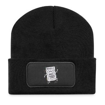 Plants Shopping List - Recycled Patch Beanie - black - Front