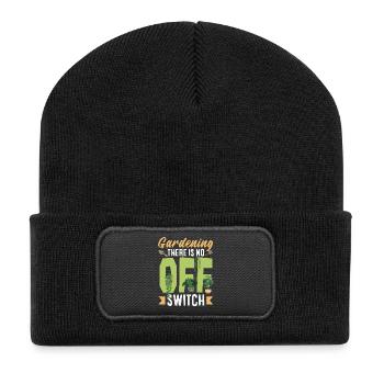Garten- Und Pflanzenliebhaber Geschenke - Recycelte Patch Beanie - Schwarz - Vorne