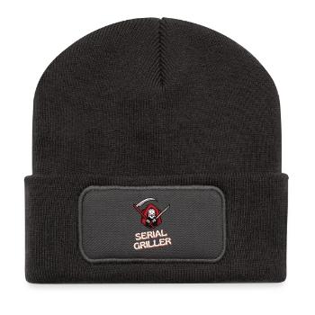 Grilleur en série - Beanie recyclé à patch - charbon - Devant