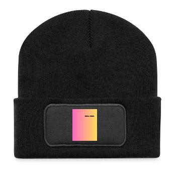 VOLL_COOL - Recycled Patch Beanie - black - Front