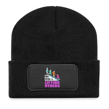 Feminismus Feminist Feministin Frauentag - Recycelte Patch Beanie - Schwarz - Vorne