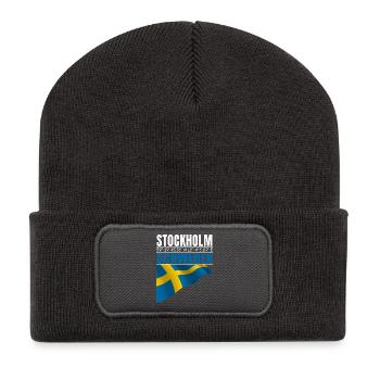 Stockholm - Recycled Patch Beanie - dark grey - Front